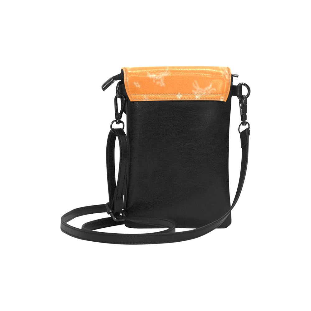 Ledger Dabbles Orange Small Cell Phone Purse