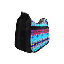 Load image into Gallery viewer, Between the Mountains Blue Crossbody Bags
