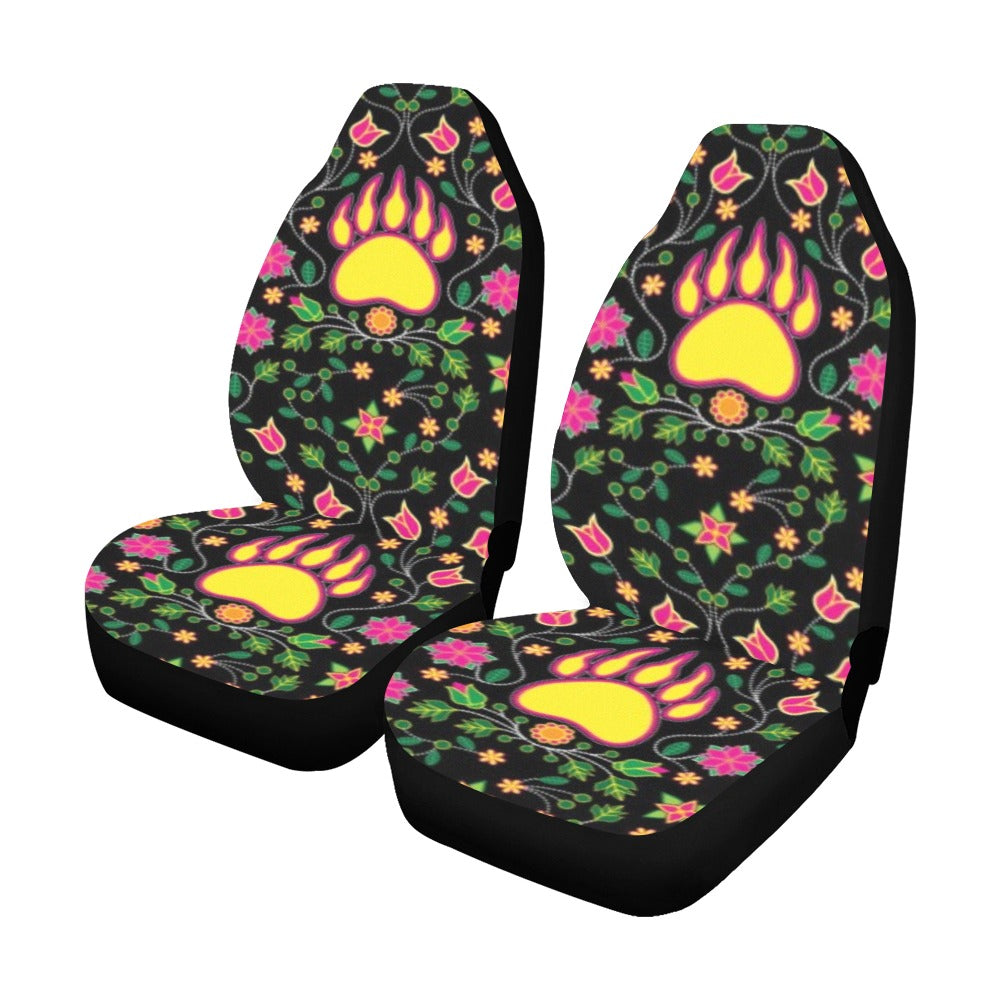 Floral Bearpaw Pink and Yellow Car Seat Covers (Set of 2)