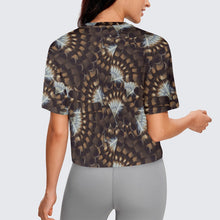 Load image into Gallery viewer, Hawk Feathers Crop Top
