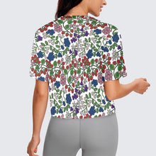 Load image into Gallery viewer, Takwakin Harvest White Crop Top
