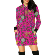 Load image into Gallery viewer, Berry Pop Blush Hoodie Dress
