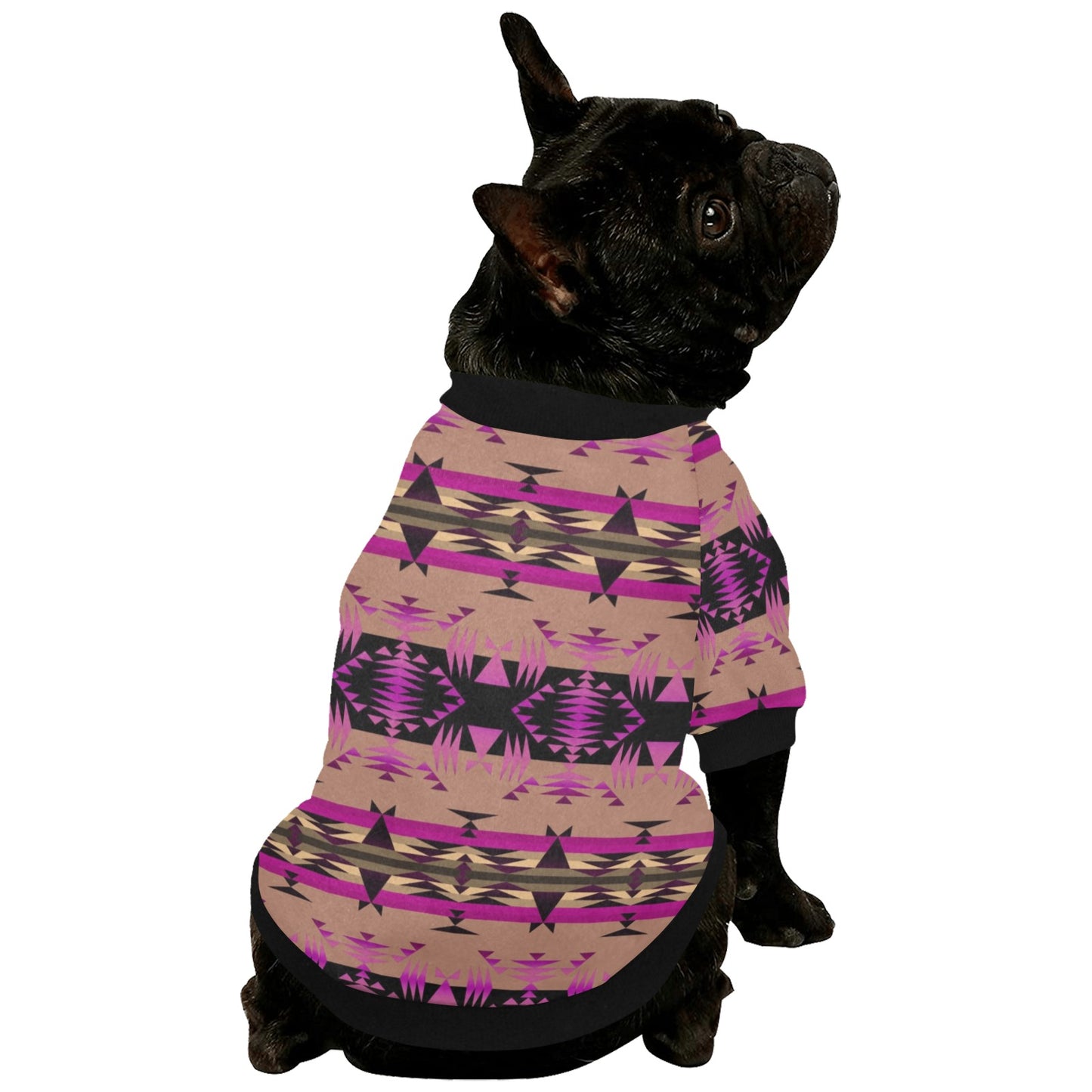 Between the Mountains Berry Pet Dog Round Neck Shirt