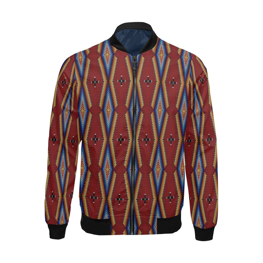 Diamond in the Bluff Red Bomber Jacket for Men