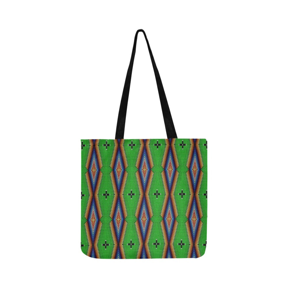 Diamond in the Bluff Lime Reusable Shopping Bag