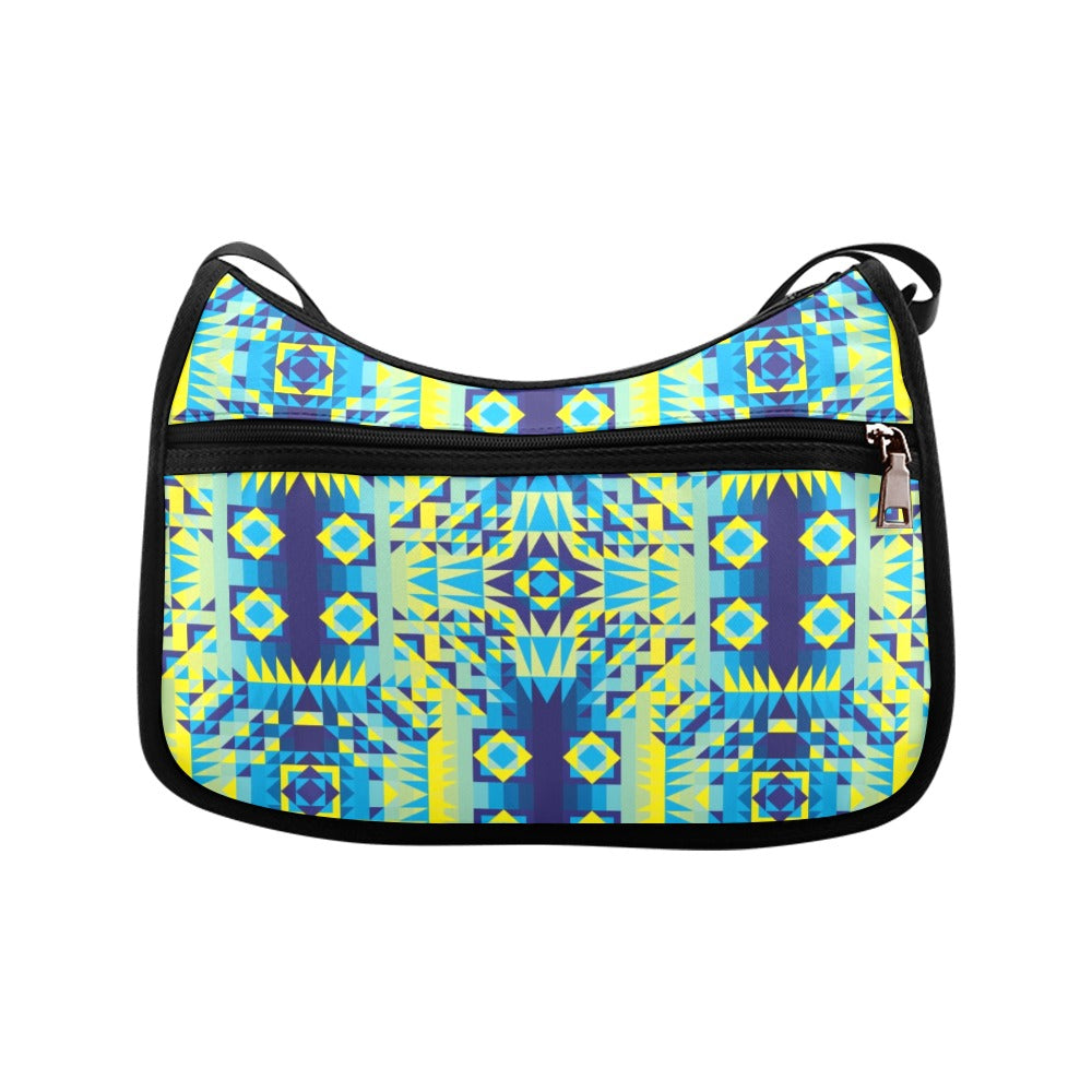 Kaleidoscope Jaune Bleu Crossbody Bags