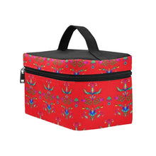 Load image into Gallery viewer, Dakota Damask Red Cosmetic Bag/Large
