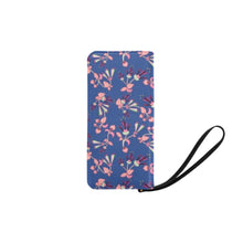 Load image into Gallery viewer, Swift Floral Peach Blue Women&#39;s Clutch Purse
