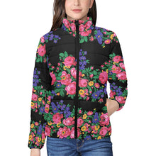 Load image into Gallery viewer, Kokum&#39;s Revenge Black Women&#39;s Stand Collar Padded Jacket
