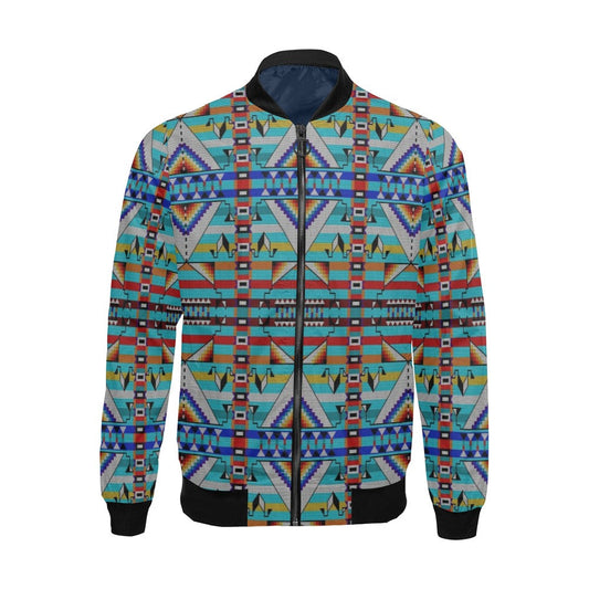 Medicine Blessing Turquoise Bomber Jacket