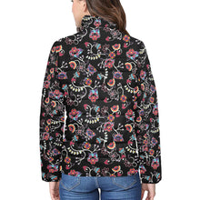 Load image into Gallery viewer, Floral Danseur Women&#39;s Stand Collar Padded Jacket
