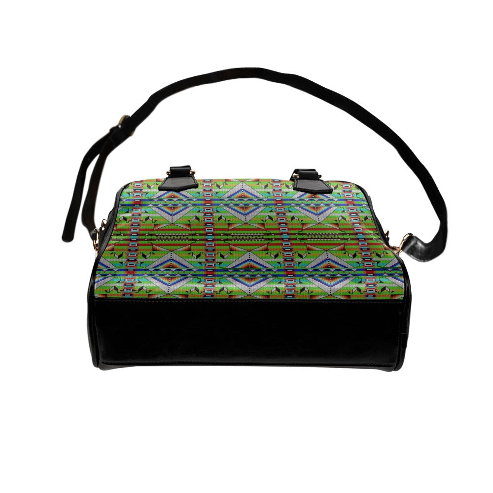 Medicine Blessing Lime Green Shoulder Handbag