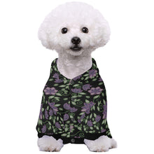 Load image into Gallery viewer, Purple Beaded Rose Pet Dog Hoodie
