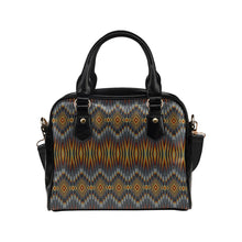 Load image into Gallery viewer, Fire Feather Grey Shoulder Handbag
