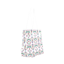 Load image into Gallery viewer, Quilled Divine White Clover Canvas Tote Bag
