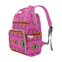 Load image into Gallery viewer, Sacred Trust Pink Multi-Function Diaper Backpack/Diaper Bag
