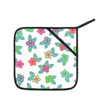 Load image into Gallery viewer, Berry Flowers White Oven Mitt &amp; Pot Holder
