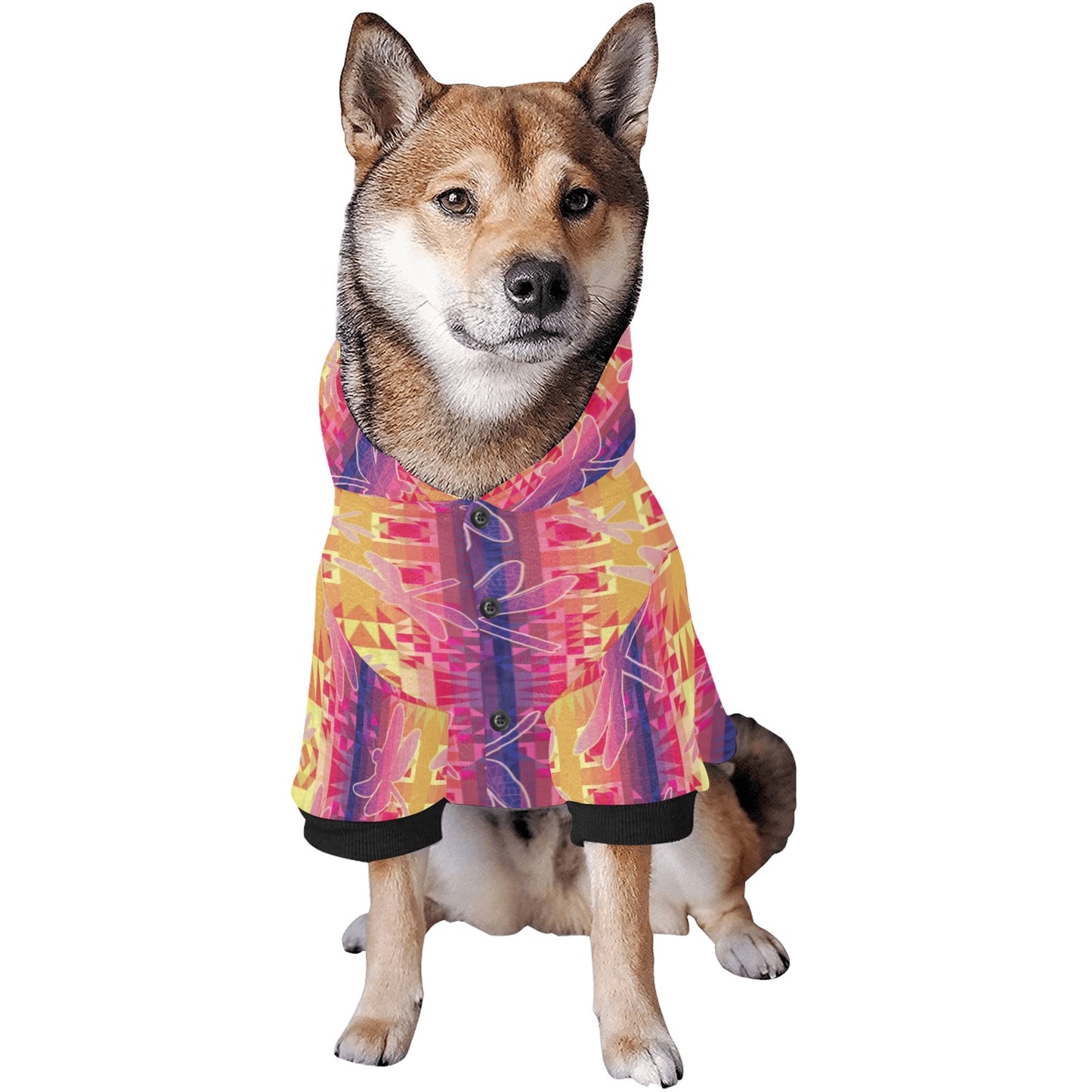 Kaleidoscope Dragonfly Pet Dog Hoodie