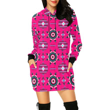 Load image into Gallery viewer, Rising Star Strawberry Moon Hoodie Dress
