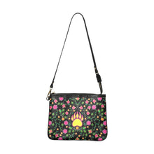 Load image into Gallery viewer, Floral Bearpaw Pink and Yellow Small Shoulder Bag
