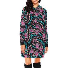 Load image into Gallery viewer, Hawk Feathers Heat Map Hoodie Dress
