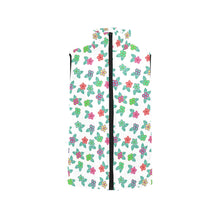 Load image into Gallery viewer, Berry Flowers White Men&#39;s Padded Vest Jacket
