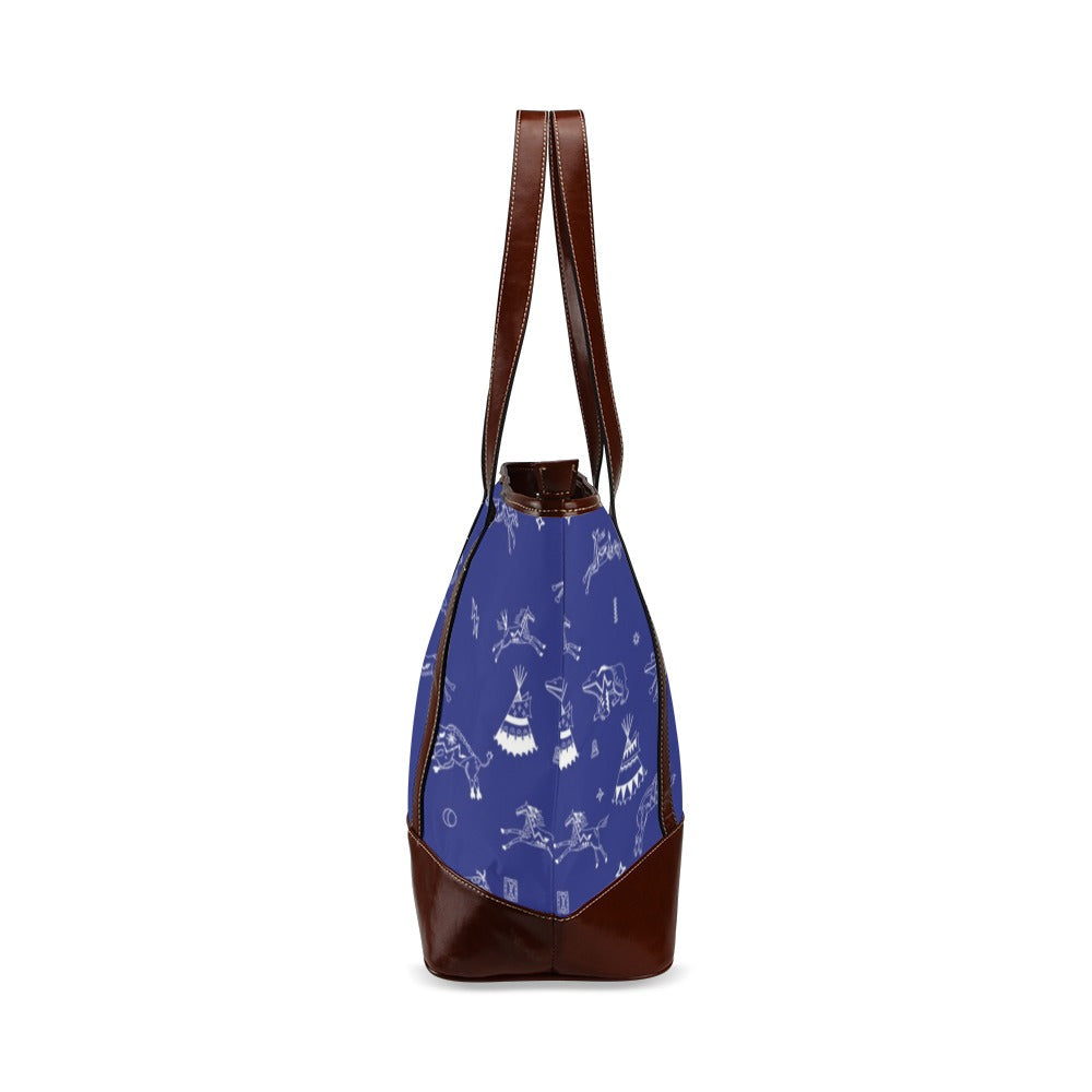 Ledger Dables Blue Tote Handbag