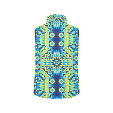 Load image into Gallery viewer, Kaleidoscope Jaune Bleu Men&#39;s Padded Vest Jacket
