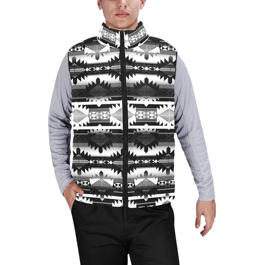 Okotoks Black and White Men's Padded Vest Jacket