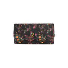 Load image into Gallery viewer, Neon Floral Animals Women&#39;s Trifold Wallet
