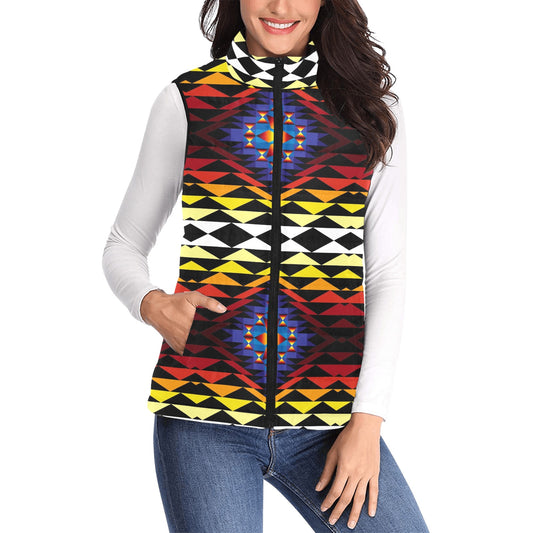 Sunset Blanket (2) Women's Padded Vest Jacket