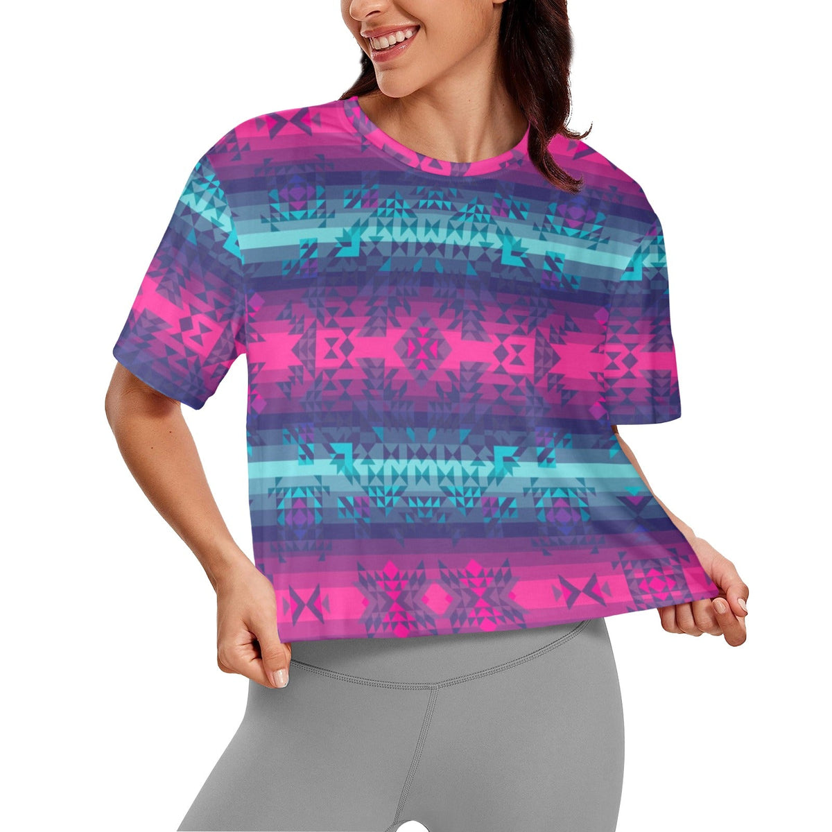 Dimensional Brightburn Crop Top
