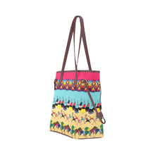 Load image into Gallery viewer, Horses and Buffalo Ledger Pink Clover Canvas Tote Bag
