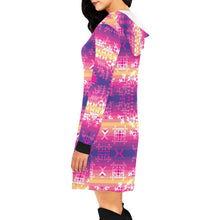 Load image into Gallery viewer, Soleil Overlay Hoodie Dress
