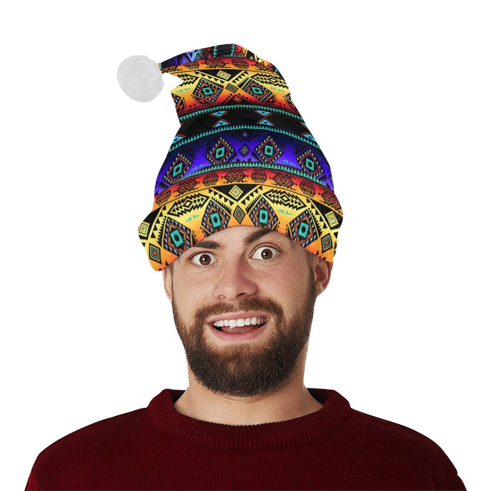 California Coast Sunset Santa Hat