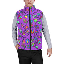 Load image into Gallery viewer, Indigenous Paisley Dark Orchid Men&#39;s Padded Vest Jacket
