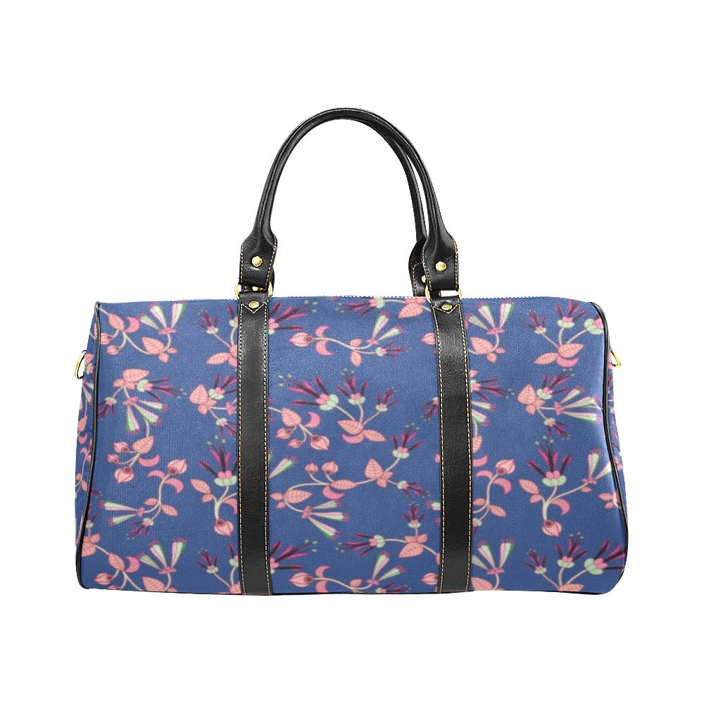 Swift Floral Peach Blue New Waterproof Travel Bag/Small