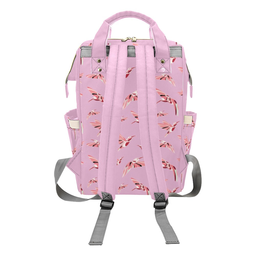 Strawberry Pink Multi-Function Diaper Backpack/Diaper Bag