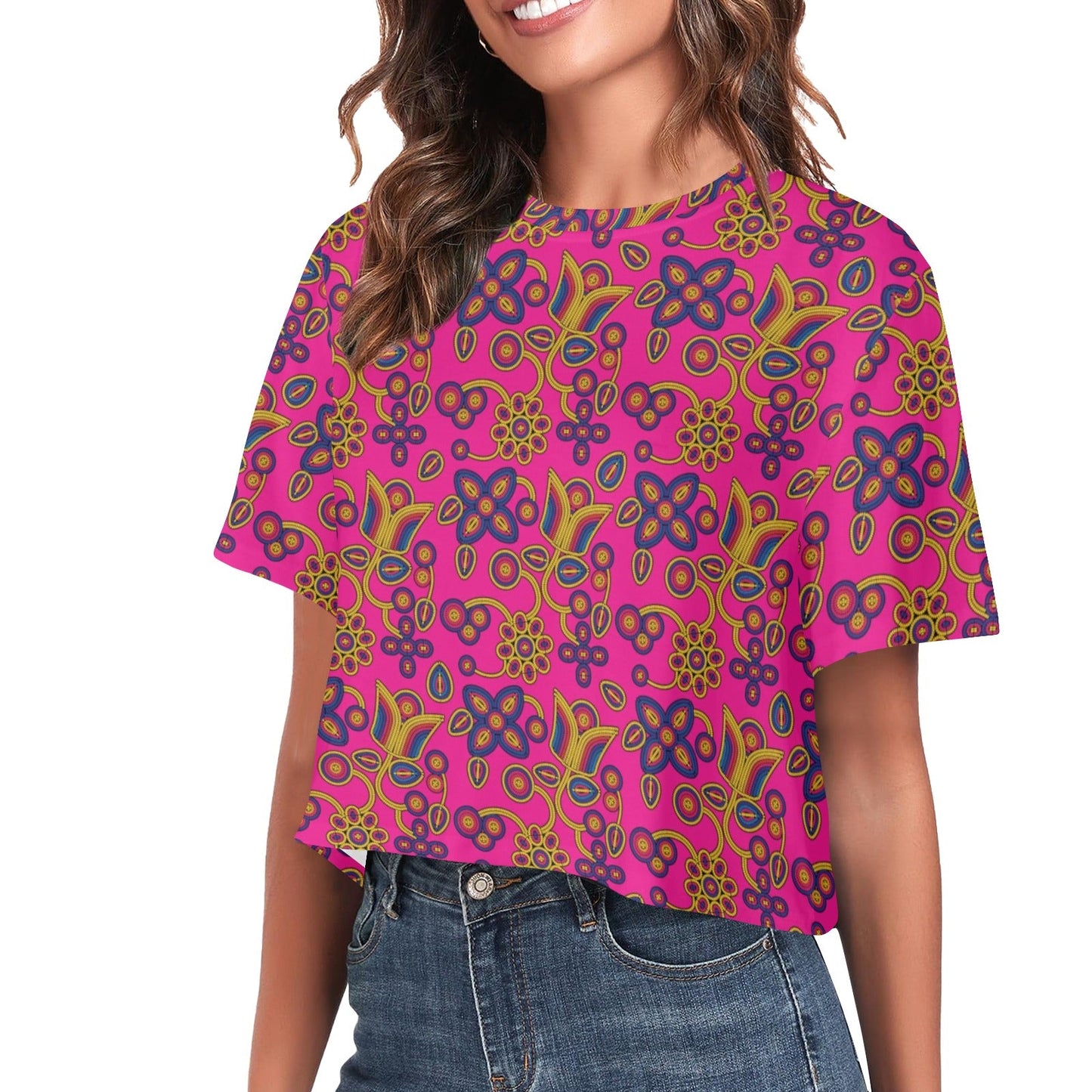 Rainbow Tomorrow Tulip Crop Top