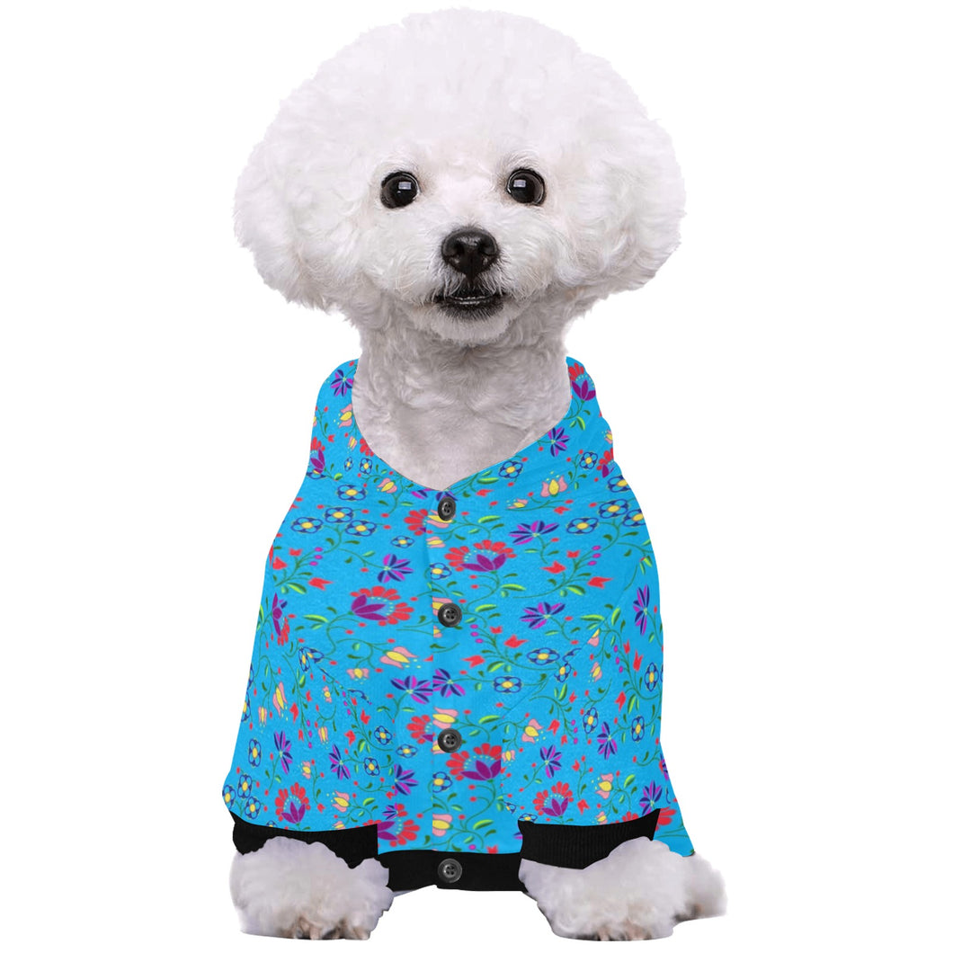 Fleur Indigine Ciel Pet Dog Hoodie