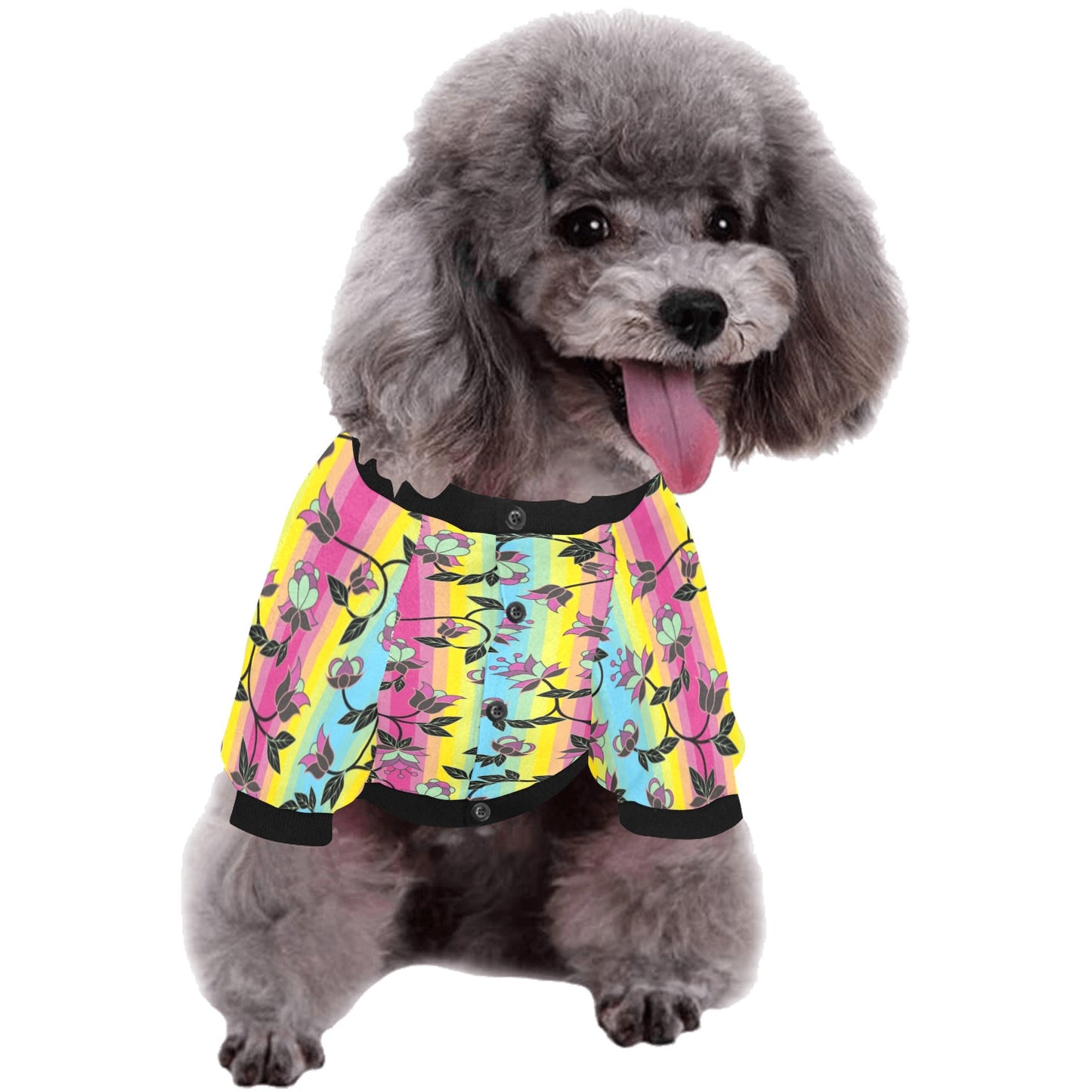 Powwow Carnival Pet Dog Round Neck Shirt