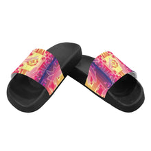 Load image into Gallery viewer, Kaleidoscope Dragonfly Women&#39;s Slide Sandals
