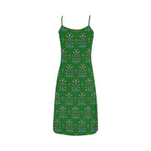 Load image into Gallery viewer, Dakota Damask Green Alcestis Slip Dress
