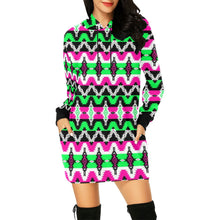 Load image into Gallery viewer, Two Spirit Ceremony Hoodie Dress
