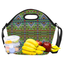 Load image into Gallery viewer, Medicine Blessing Lime Green Neoprene Lunch Bag/Large
