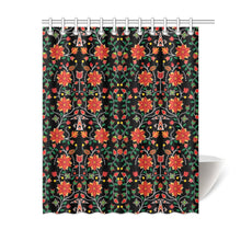 Load image into Gallery viewer, Floral Beadwork Six Bands Shower Curtain 60&quot;x72&quot;
