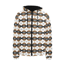 Load image into Gallery viewer, Cofitichequi White Men&#39;s Padded Hooded Jacket
