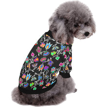 Load image into Gallery viewer, Indigenous Paisley Black Pet Dog Round Neck Shirt
