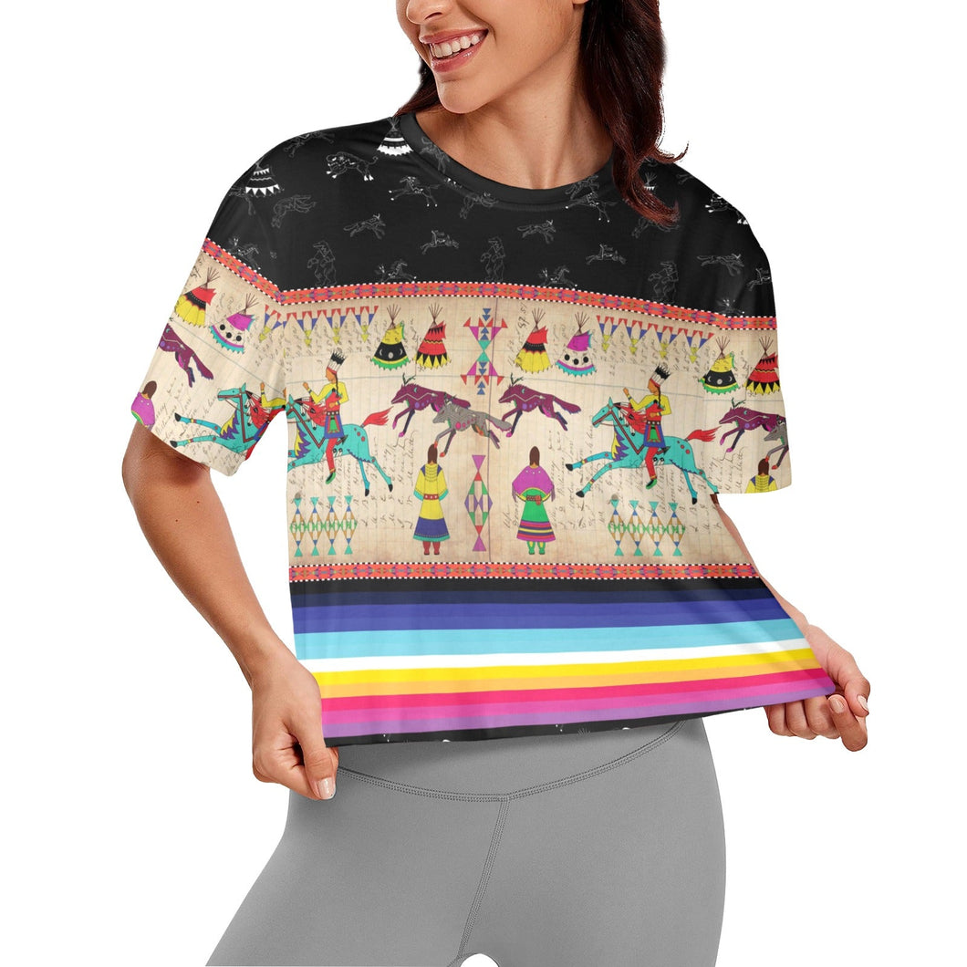 Ledger Village Midnight Crop Top