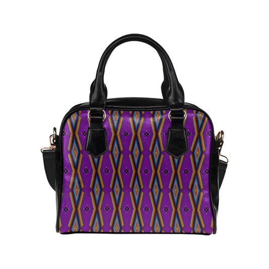 Diamond in the Bluff Purple Shoulder Handbag